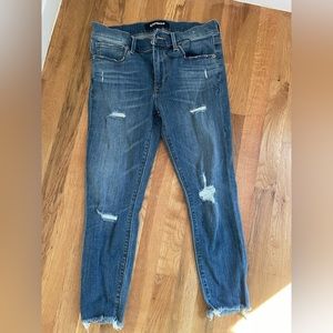 Express cropped mid rise legging jeans